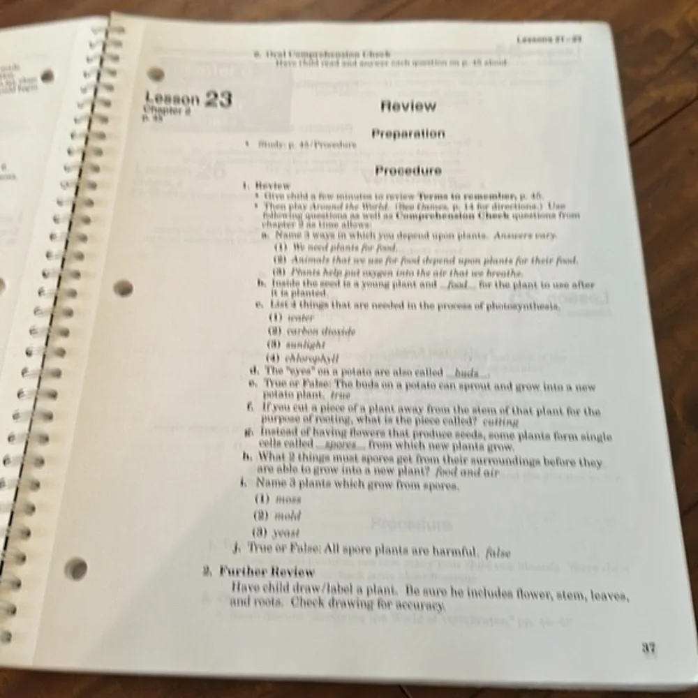 A Beka Science & Health 3 Curriculum Lesson Plans Teacher Edition